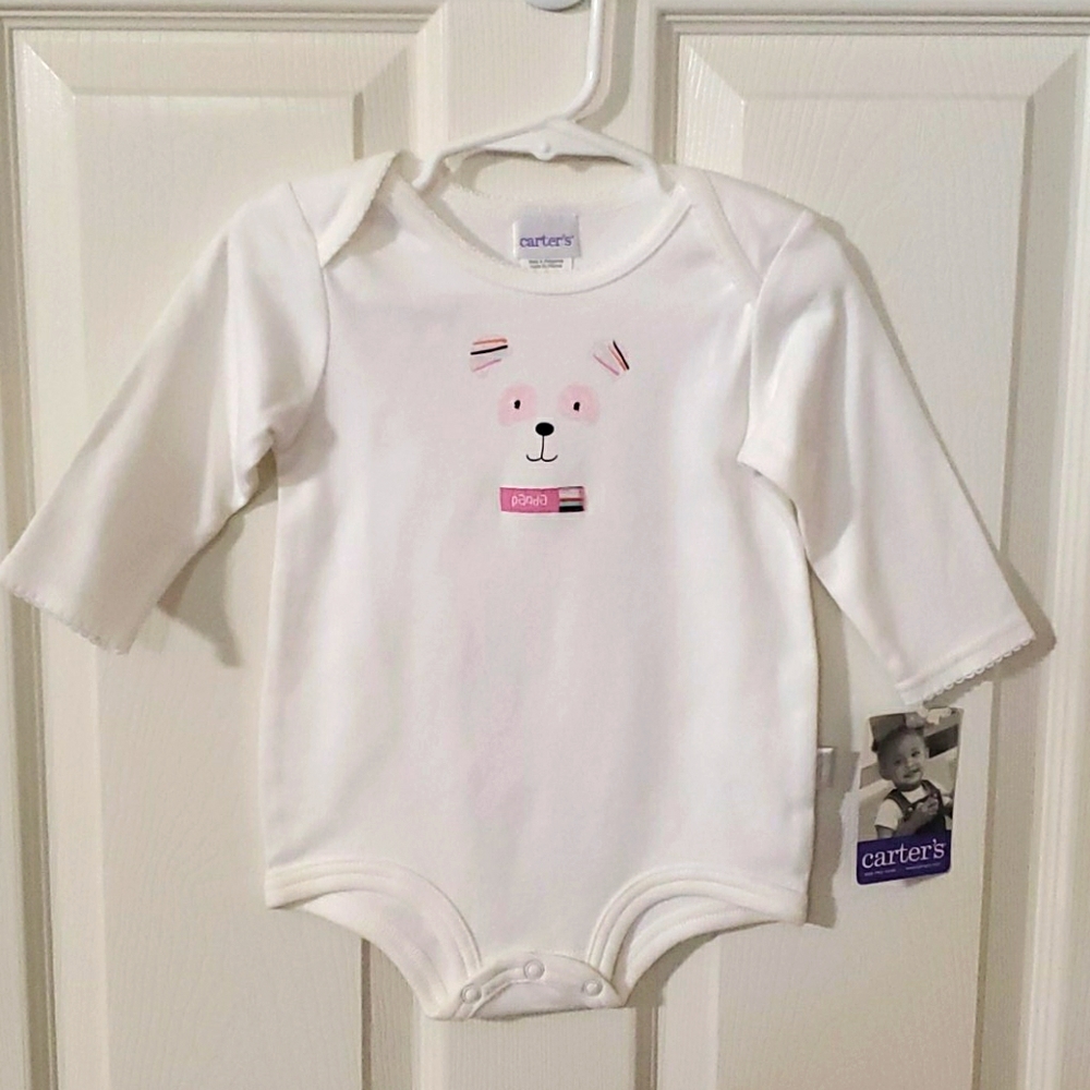NWT Carter's 9-12 Months Long Sleeve Snap Onesie